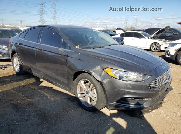 3FA6P0HDXJR196131 2018 FORD FUSION Серый Передняя правая четверть