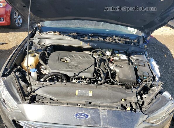 3FA6P0HDXJR196131 2018 FORD FUSION Серый Вид задней части салона