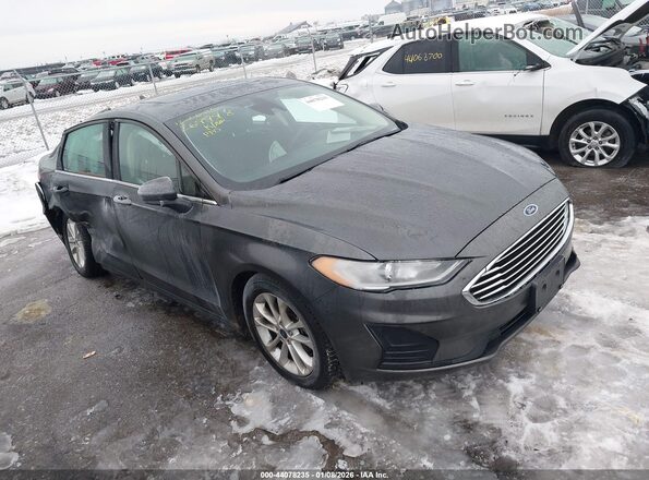 3FA6P0HDXKR214533 2019 FORD FUSION Серый Передняя правая четверть