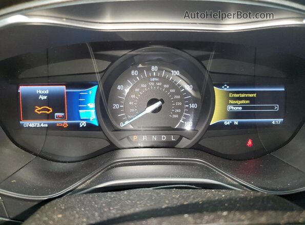 3FA6P0HDXLR126910 2020 FORD FUSION Черный Вид щитка приборов