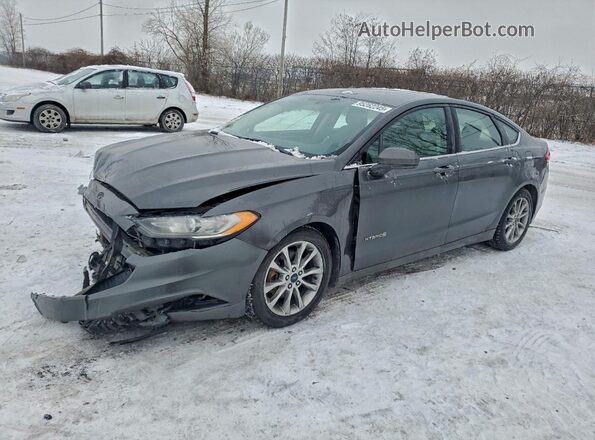 3FA6P0LU0HR168761 2017 FORD FUSION Серый Передняя левая четверть