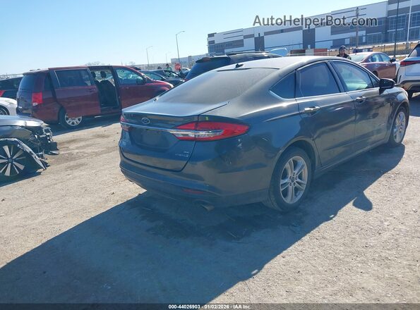 3FA6P0LU0JR247983 2018 FORD FUSION HYBRID Серый Задняя правая четверть