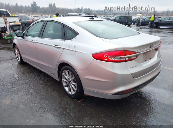 3FA6P0LU1HR285233 2017 FORD FUSION HYBRID Silver Tył lewy