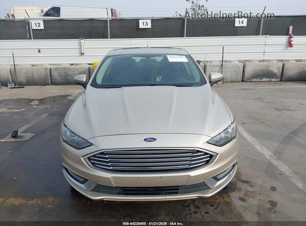3FA6P0LU2HR230516 2017 FORD FUSION HYBRID Бежевый Вид спереди