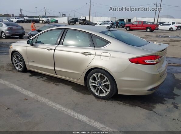3FA6P0LU2HR230516 2017 FORD FUSION HYBRID Бежевый Задняя левая четверть