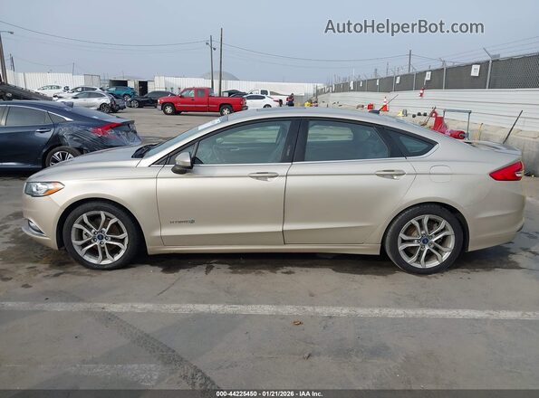 3FA6P0LU2HR230516 2017 FORD FUSION HYBRID Бежевый Панорамный вид салона 360°