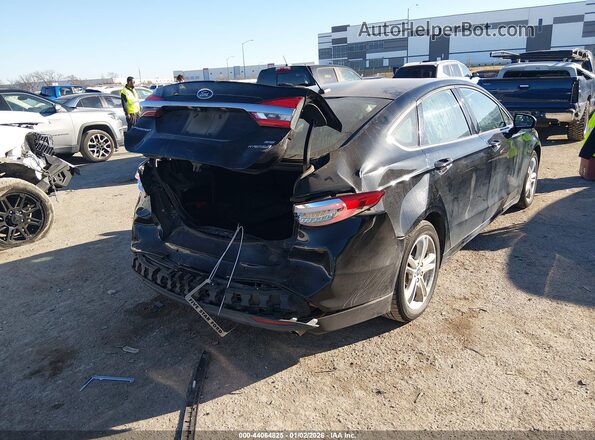 3FA6P0LU3JR243314 2018 FORD FUSION HYBRID Black Tył prawy