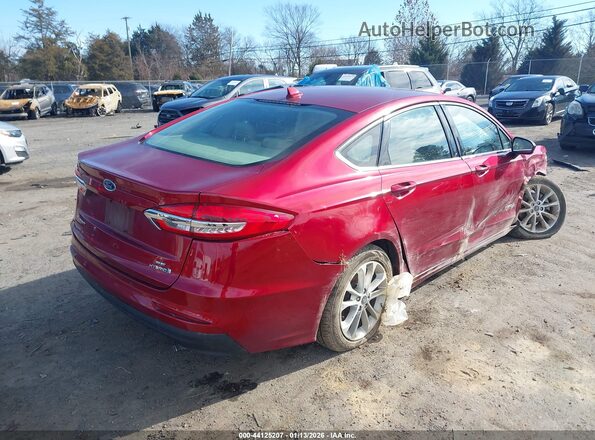 3FA6P0LU4KR189846 2019 FORD FUSION HYBRID Красный Задняя правая четверть