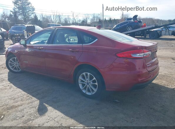 3FA6P0LU4KR189846 2019 FORD FUSION HYBRID Красный Задняя левая четверть