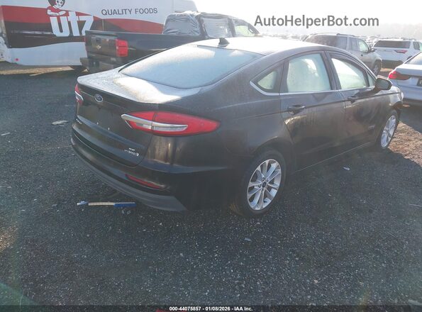 3FA6P0LU6KR101234 2019 FORD FUSION HYBRID Черный Задняя правая четверть