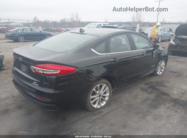 3FA6P0LU7KR128376 2019 FORD FUSION HYBRID Черный Задняя правая четверть