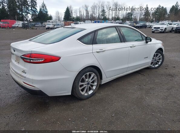 3FA6P0LU9KR241262 2019 FORD FUSION HYBRID Белый Задняя правая четверть
