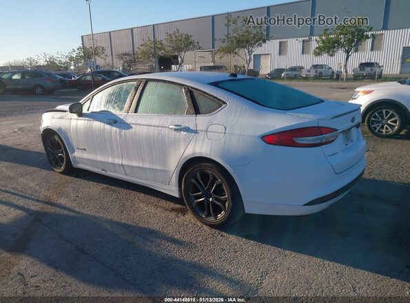 3FA6P0LUXJR101333 2018 FORD FUSION HYBRID White Հետևի ձախ