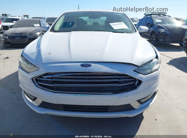 3FA6P0LUXJR269425 2018 FORD FUSION HYBRID White Widok zestawu wskaźników