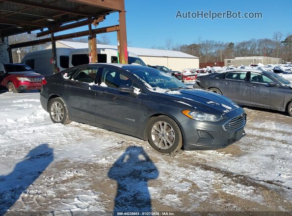 3FA6P0LUXKR266722 2019 FORD FUSION HYBRID Серый Передняя правая четверть
