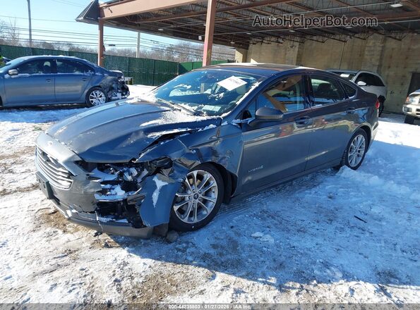 3FA6P0LUXKR266722 2019 FORD FUSION HYBRID Серый Передняя левая четверть