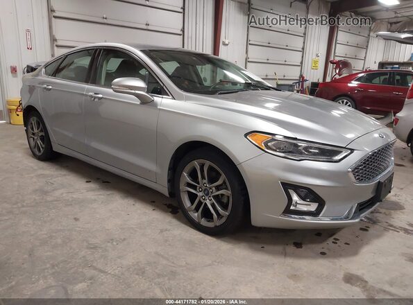 3FA6P0RU9LR139775 2020 FORD FUSION HYBRID Серебряный Передняя правая четверть