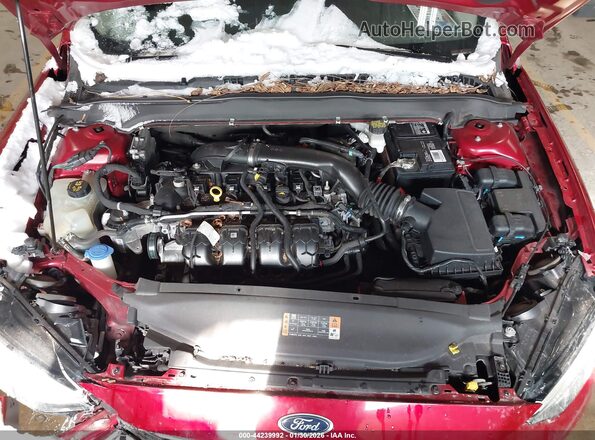 3FA6P0T90LR218353 2020 FORD FUSION Red უკანა ხედი