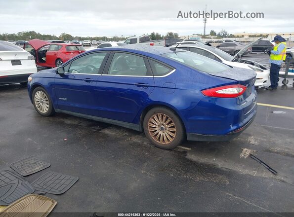 3FA6P0UU8GR269673 2016 FORD FUSION HYBRID Синий Задняя левая четверть