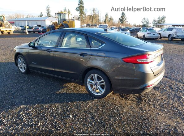 3FA6P0UU8JR142087 2018 FORD FUSION HYBRID Серый Задняя левая четверть