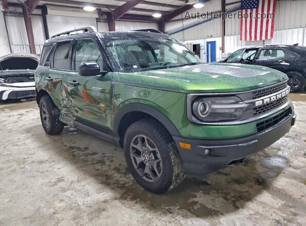 3FMCR9D97PRD98409 2023 FORD BRONCO Зеленый Передняя правая четверть