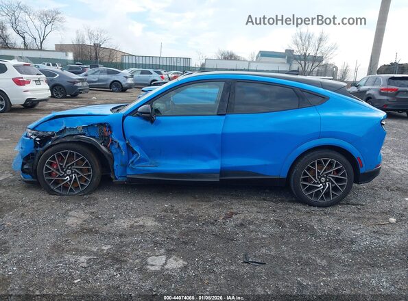 3FMTK4SX1MME02293 2021 FORD MUSTANG MACH-E Синий Вид задней части салона
