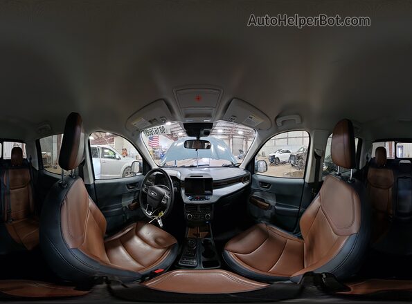 3FTTW8F94PRA09357 2023 FORD MAVERICK Синий Панорамный вид салона 360°
