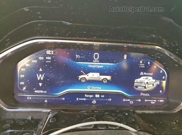 3GCPDEEK7RG435987 2024 CHEVROLET SILVERADO Black Vista del cuadro de instrumentos