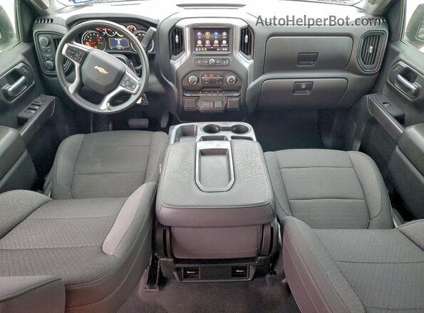 3GCPYBEK2NG204136 2022 CHEVROLET SILVERADO Черный Вид панели приборов