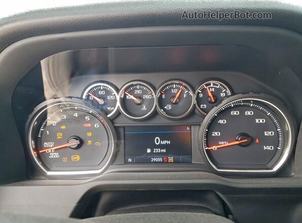 3GCPYBEK2NG204136 2022 CHEVROLET SILVERADO Черный Вид щитка приборов
