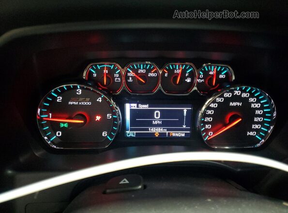 3GCUKREC1GG355459 2016 CHEVROLET 1500 Black Vista del cuadro de instrumentos