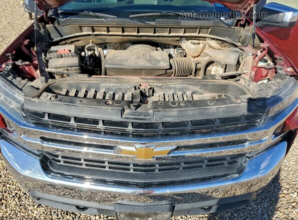 3GCUYDED6KG106433 2019 CHEVROLET SILVERADO Темно-бордовый Вид задней части салона