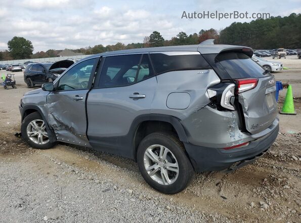 3GKALMEG6PL243869 2023 GMC TERRAIN Серебряный Задняя левая четверть