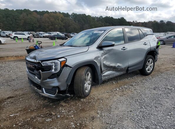 3GKALMEG6PL243869 2023 GMC TERRAIN Серебряный Передняя левая четверть