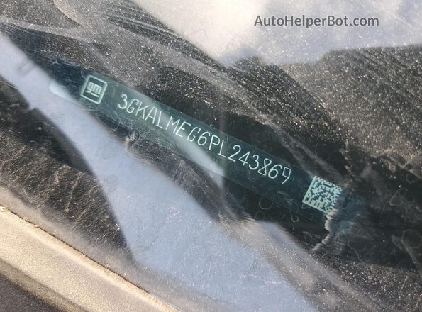 3GKALMEG6PL243869 2023 GMC TERRAIN Серебряный Вид наклейки с VIN-кодом