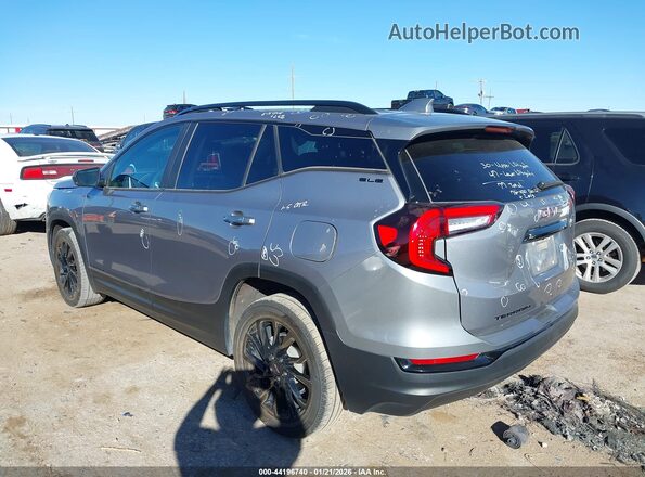 3GKALMEG7PL272975 2023 GMC TERRAIN Серый Задняя левая четверть
