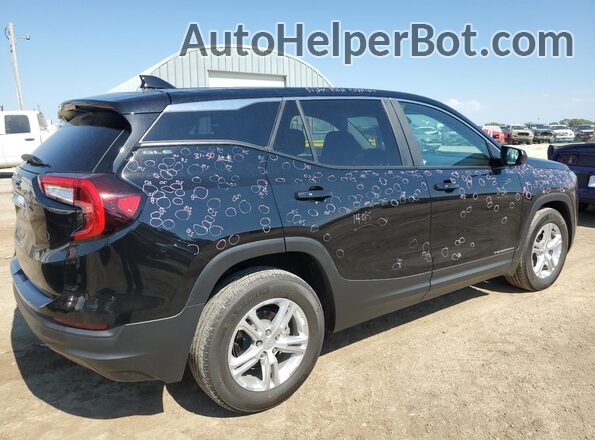 3GKALMEV0NL142869 2022 GMC TERRAIN Черный Задняя правая четверть