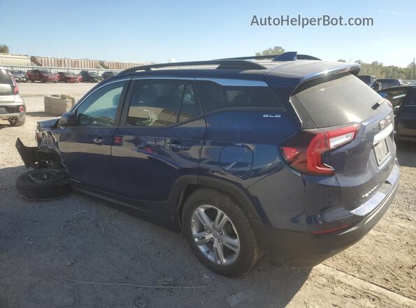 3GKALMEV0NL281111 2022 GMC TERRAIN Синий Задняя левая четверть