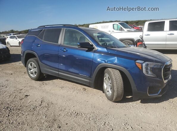 3GKALMEV0NL281111 2022 GMC TERRAIN Синий Передняя правая четверть