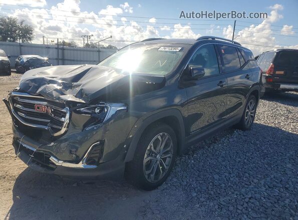 3GKALPEX6JL201596 2018 GMC TERRAIN Угольный Передняя левая четверть