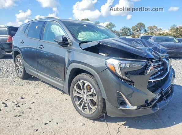 3GKALPEX6JL201596 2018 GMC TERRAIN Угольный Передняя правая четверть