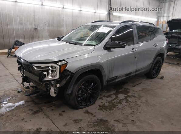 3GKALTEG5PL122468 2023 GMC TERRAIN Gray წინა მარცხენა ხედი სამი მეოთხედიდან
