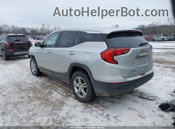 3GKALTEVXJL387733 2018 GMC TERRAIN Серебряный Задняя левая четверть