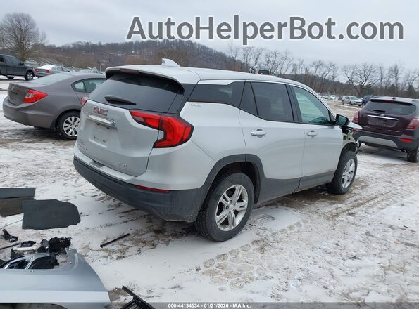 3GKALTEVXJL387733 2018 GMC TERRAIN Серебряный Задняя правая четверть