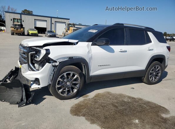 3GKALUEG3SL263473 2025 GMC TERRAIN White Առջևի ձախ երեք քառորդ տեսարան