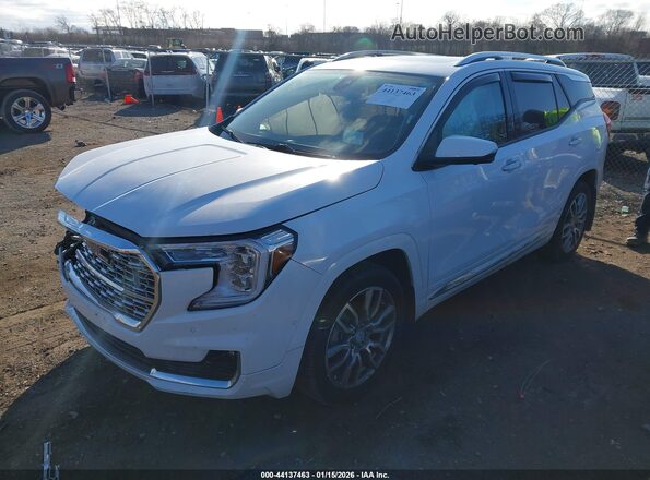 3GKALXEG5PL112708 2023 GMC TERRAIN White წინა მარცხენა ხედი სამი მეოთხედიდან