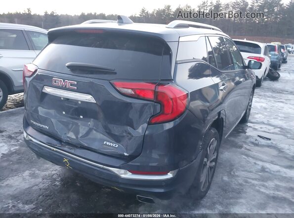 3GKALXEX6JL187165 2018 GMC TERRAIN Black Trasero derecho