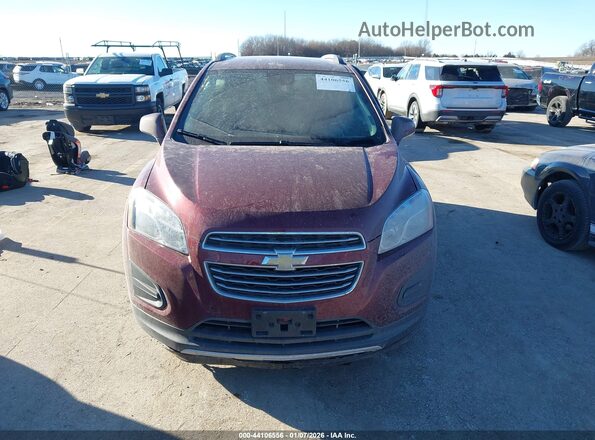 3GNCJLSB0GL266259 2016 CHEVROLET TRAX Красный Вид спереди