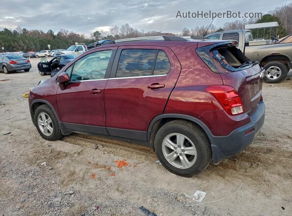 3GNCJLSB2GL119182 2016 CHEVROLET TRAX Red უკანა მარცხენა