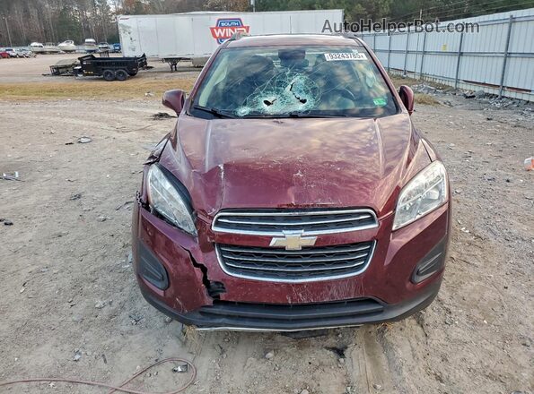 3GNCJLSB2GL119182 2016 CHEVROLET TRAX Red წინა ხედი